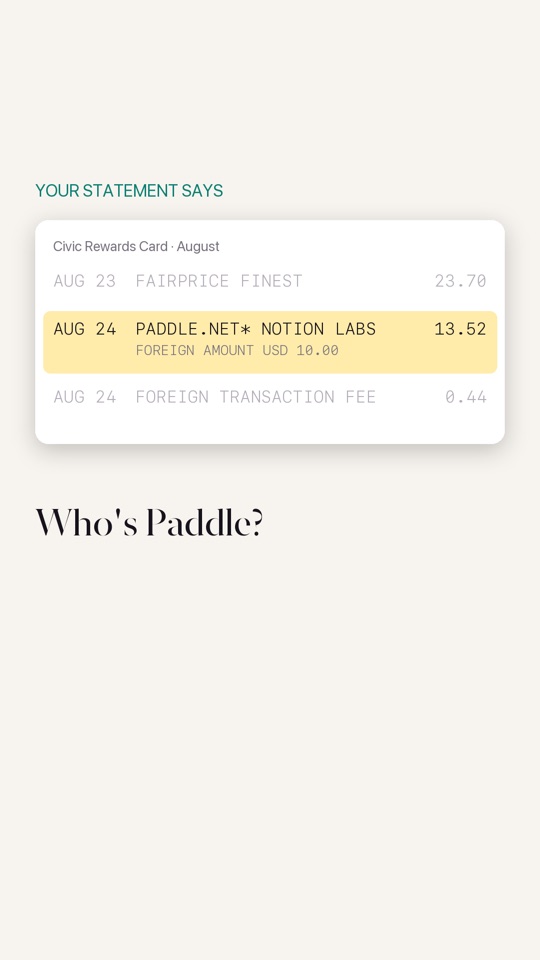 Who's PADDLE.NET on your card statement? (Tallied Decode 02)
